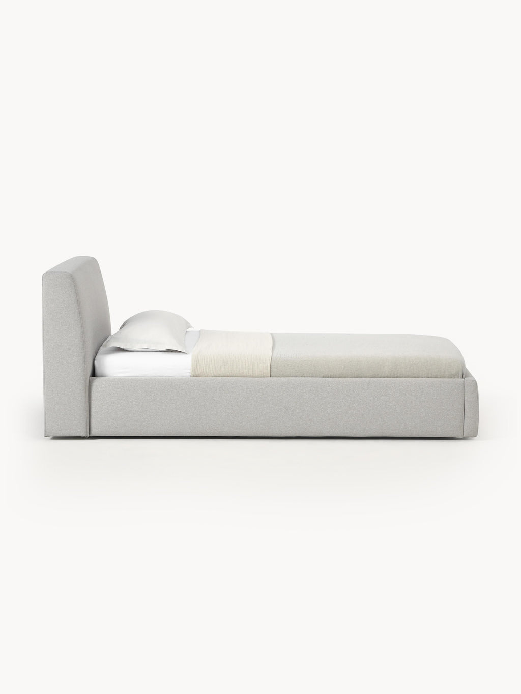 Cloud Single Bed — Pearl Grey