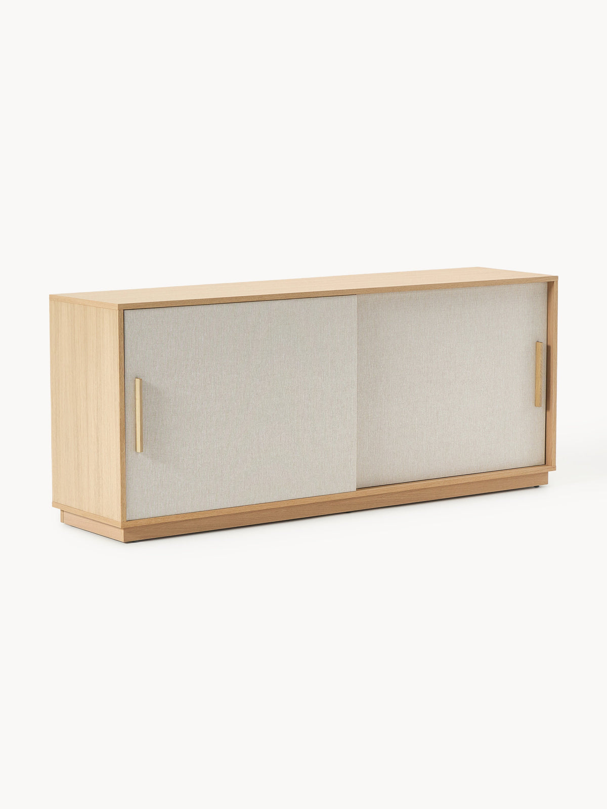 Wisp Wooden Sideboard with Upholstered Front — Oatmeal