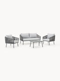 Malo Garden Lounge Set, set of 4 — Mist Grey
