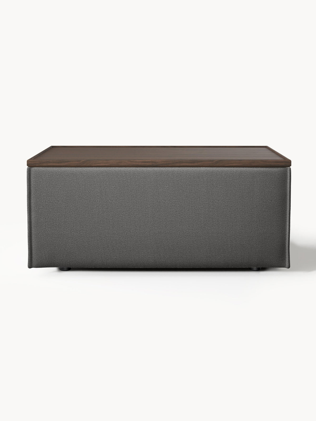 Lennon Sofa Ottoman with Storage — Graphite Grey