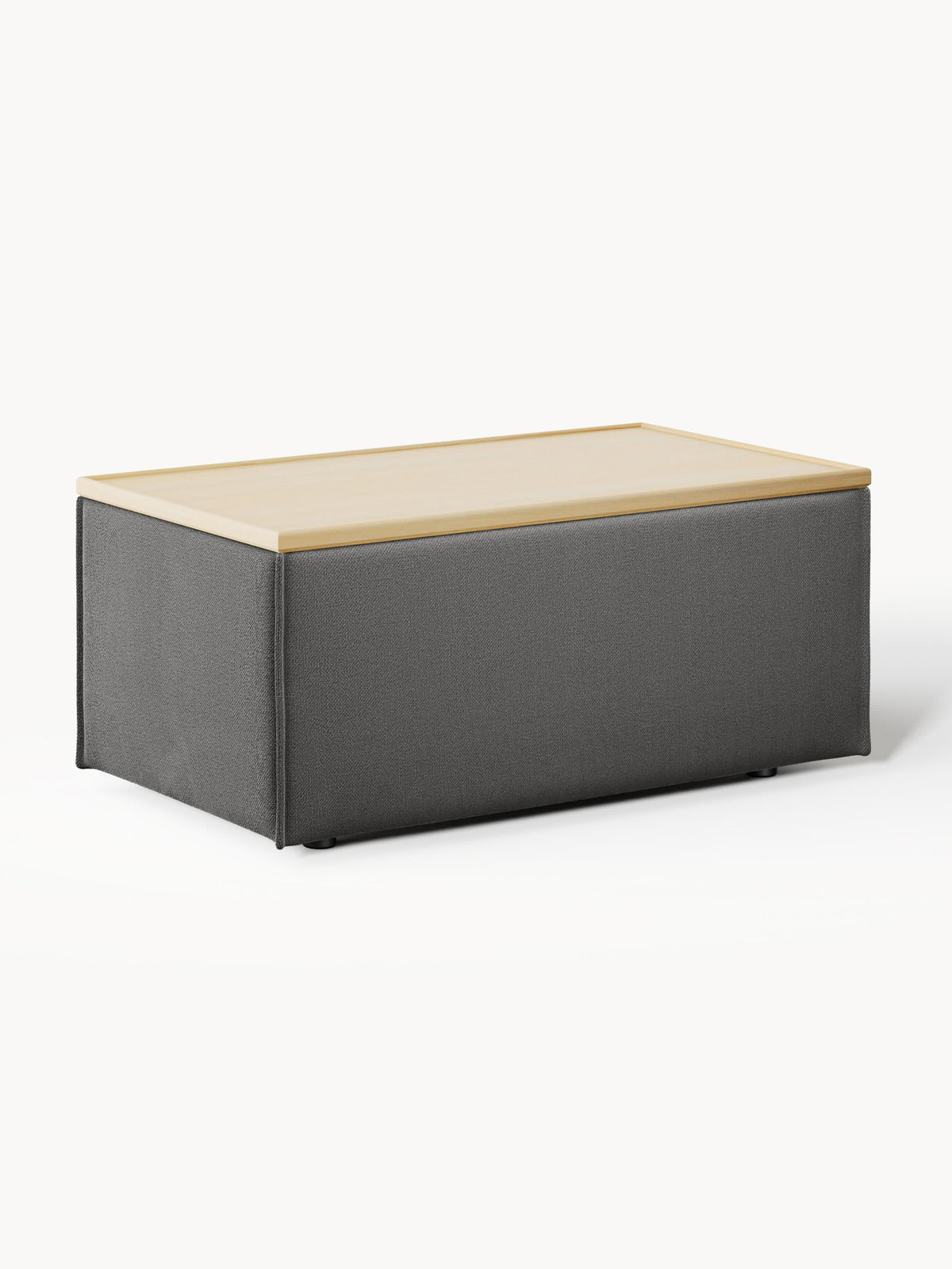 Lennon Sofa Ottoman with Storage — Shadow Grey