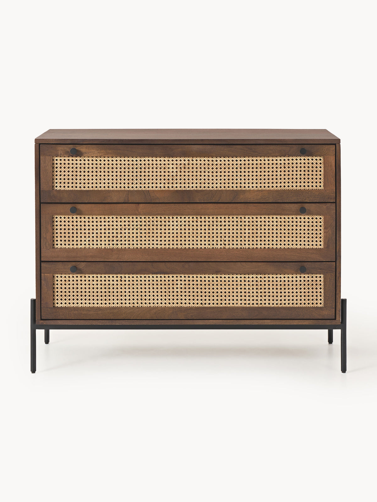 Vienna Chest of Drawers with Viennese Cane — Camel