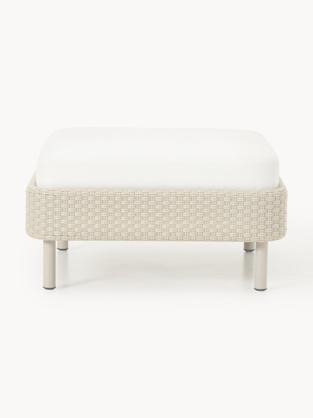Hani Garden Sofa Ottoman with Protective Cover — Off-White