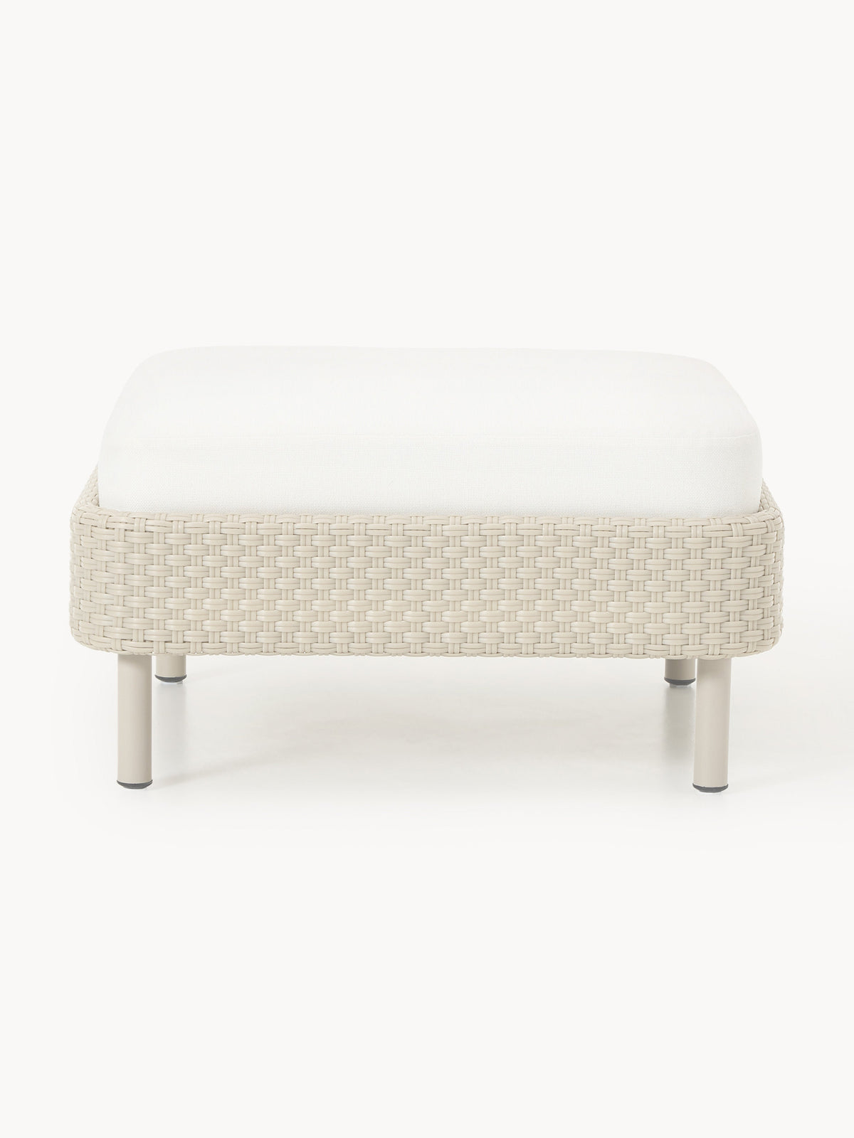 Hani Garden Sofa Ottoman with Protective Cover — Off-White