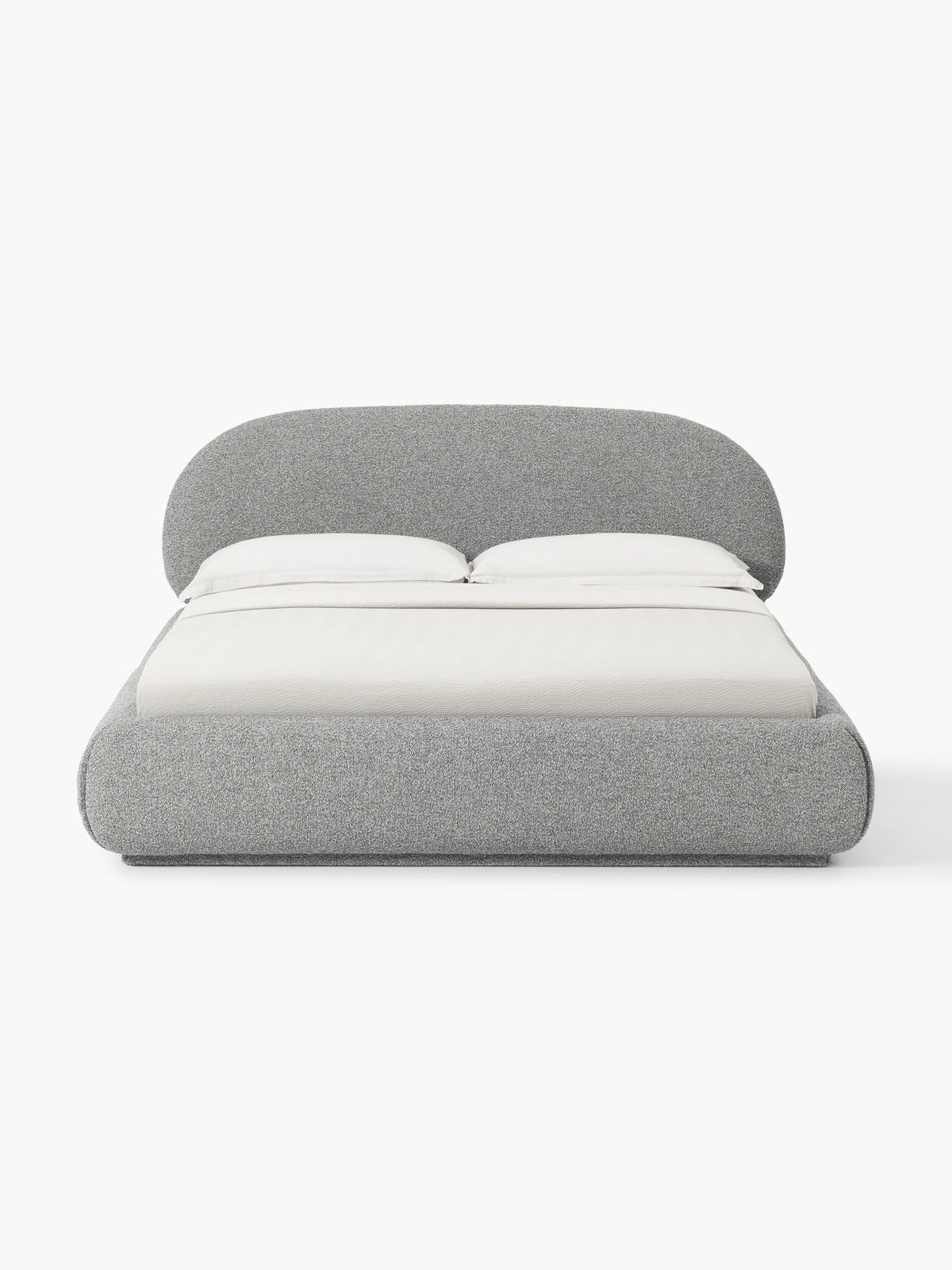 Alba Bouclé Upholstered Bed — Lilac