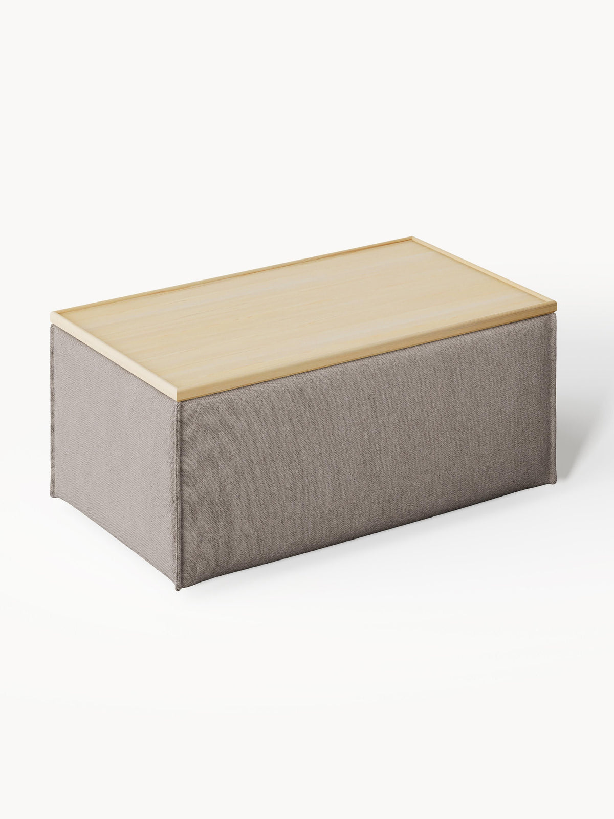 Lennon Sofa Ottoman with Storage — Clay