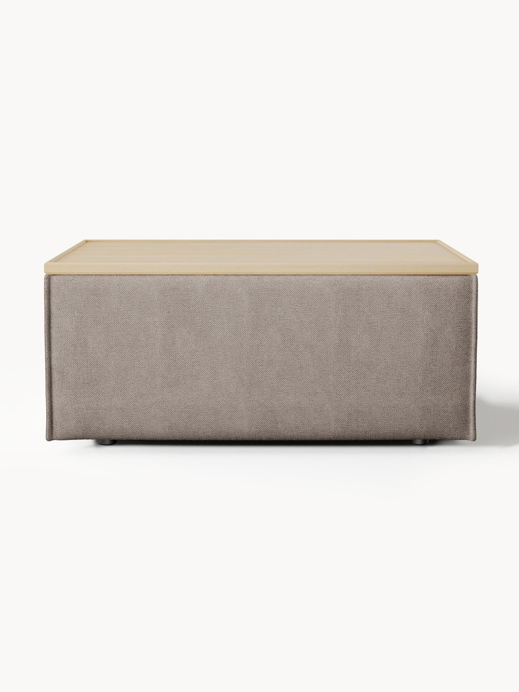Lennon Sofa Ottoman with Storage — Clay