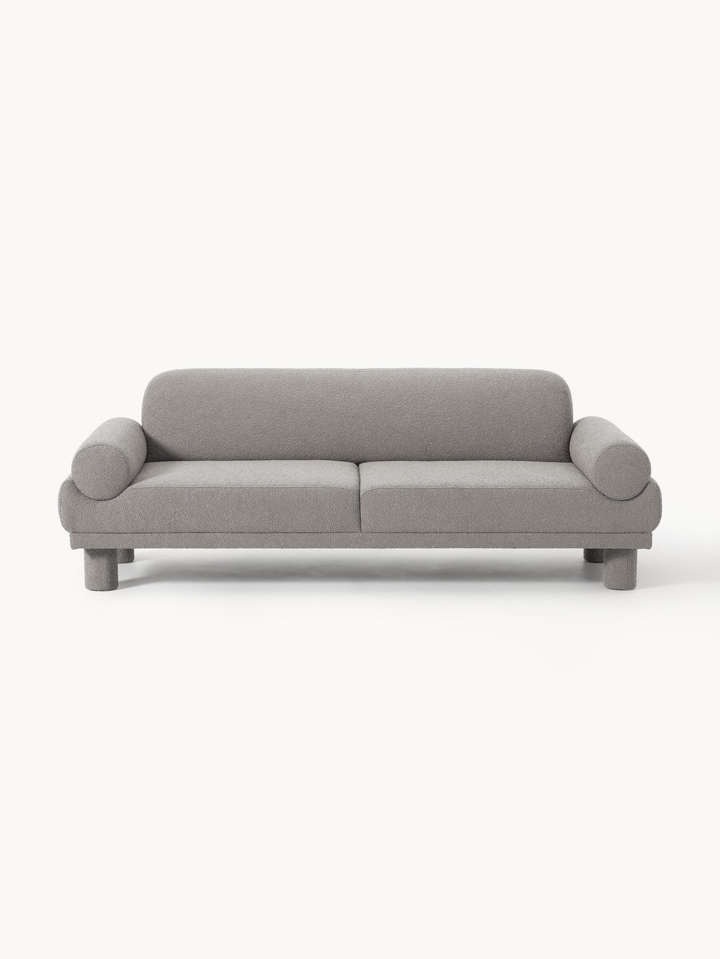 Lilo Bouclé Sofa (3-seater) — Grey