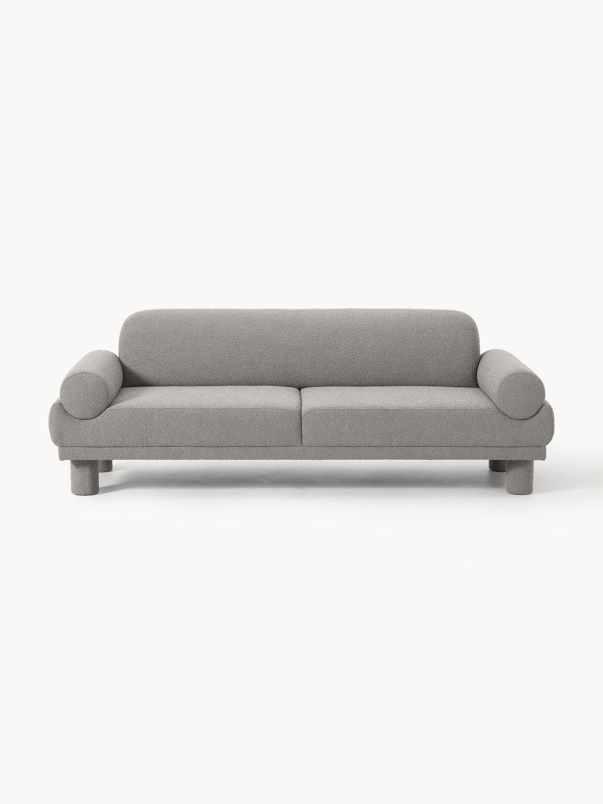 Lilo Bouclé Sofa (3-seater) — Grey