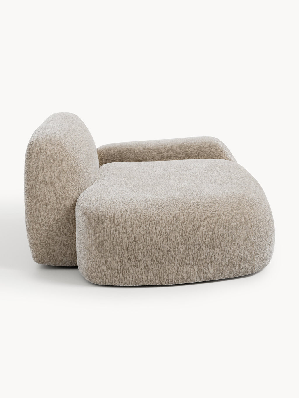Wolke Sofa (2-seater) with Chaise Longue — Oatmeal