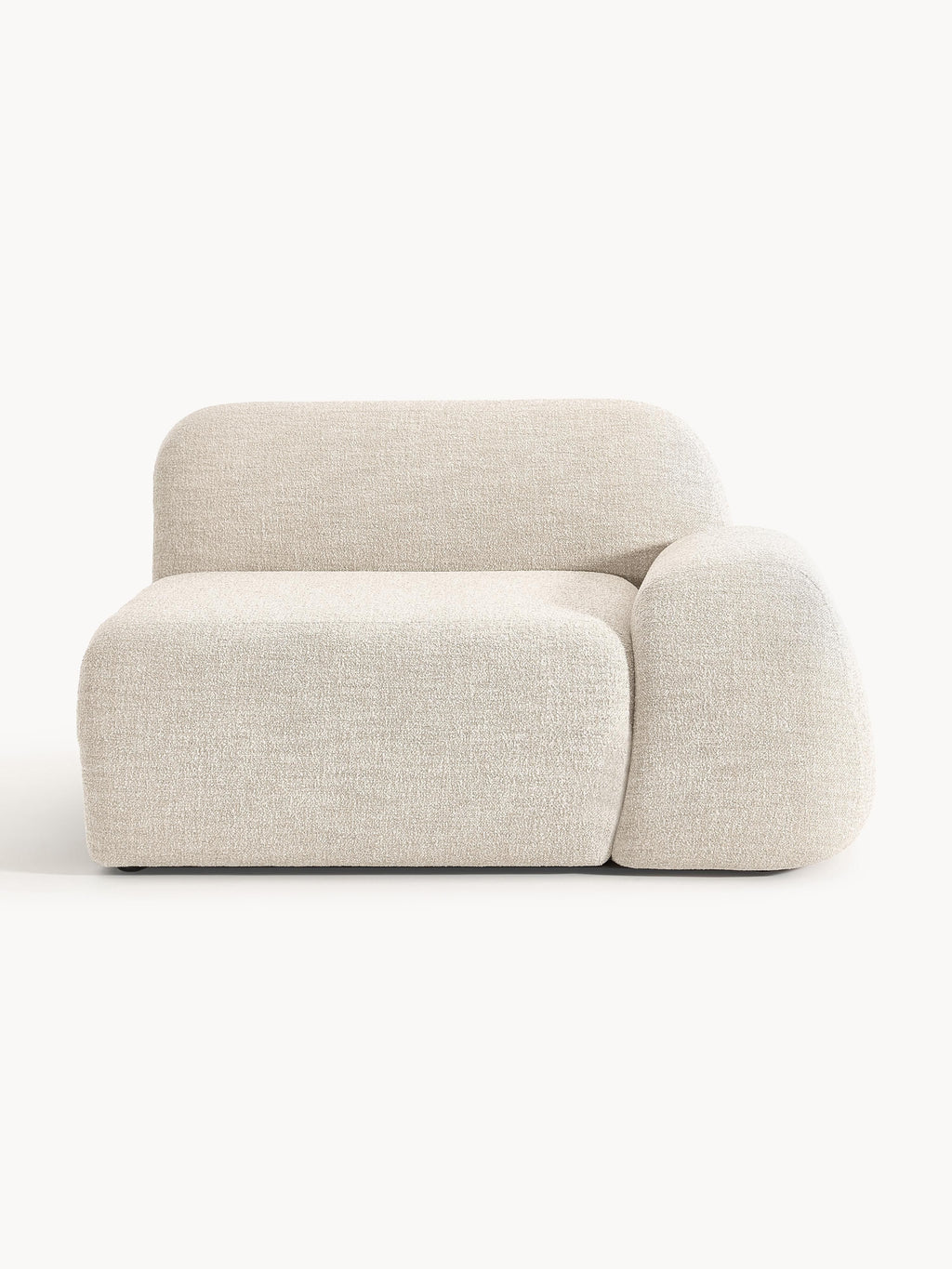 Wolke Bouclé Corner Module — Light Grey