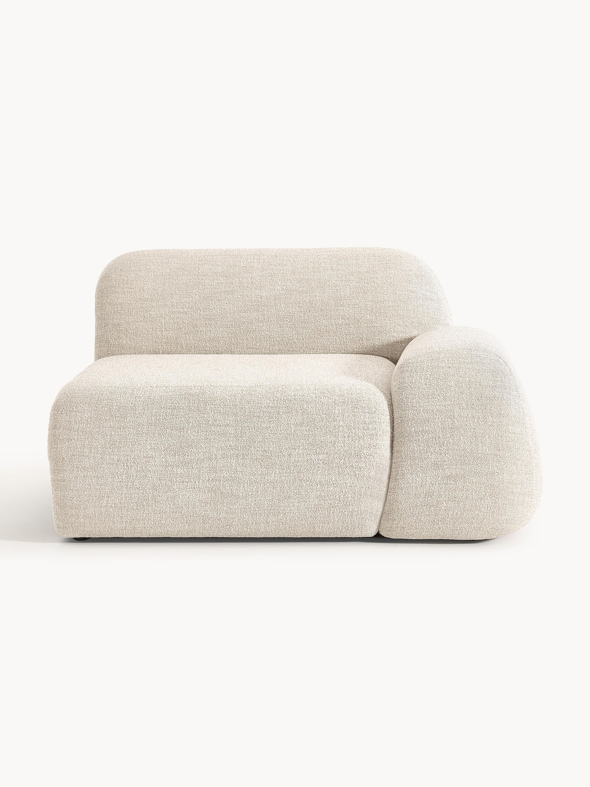 Wolke Bouclé Corner Module — Light Grey