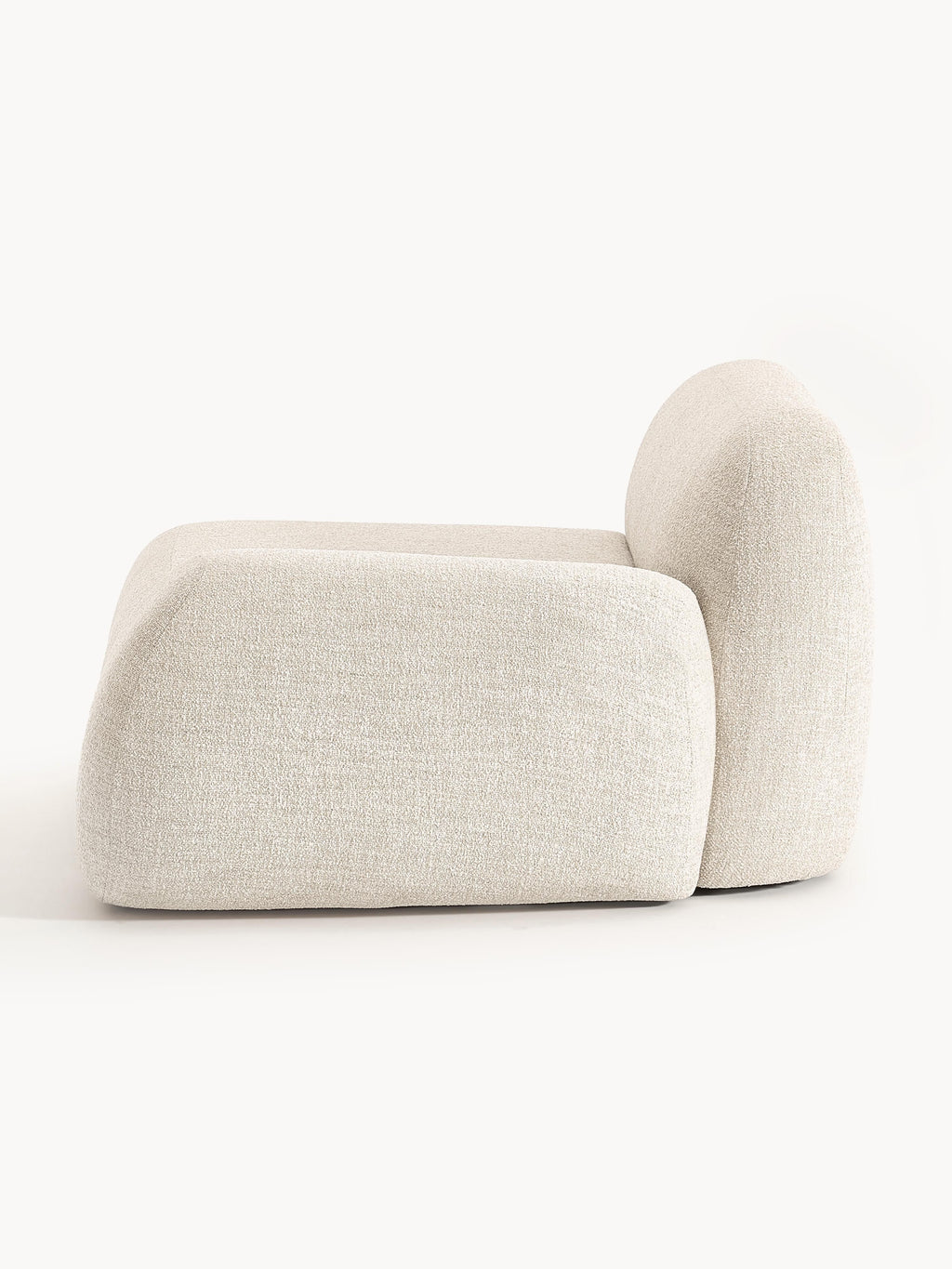 Wolke Bouclé Corner Module — Light Grey