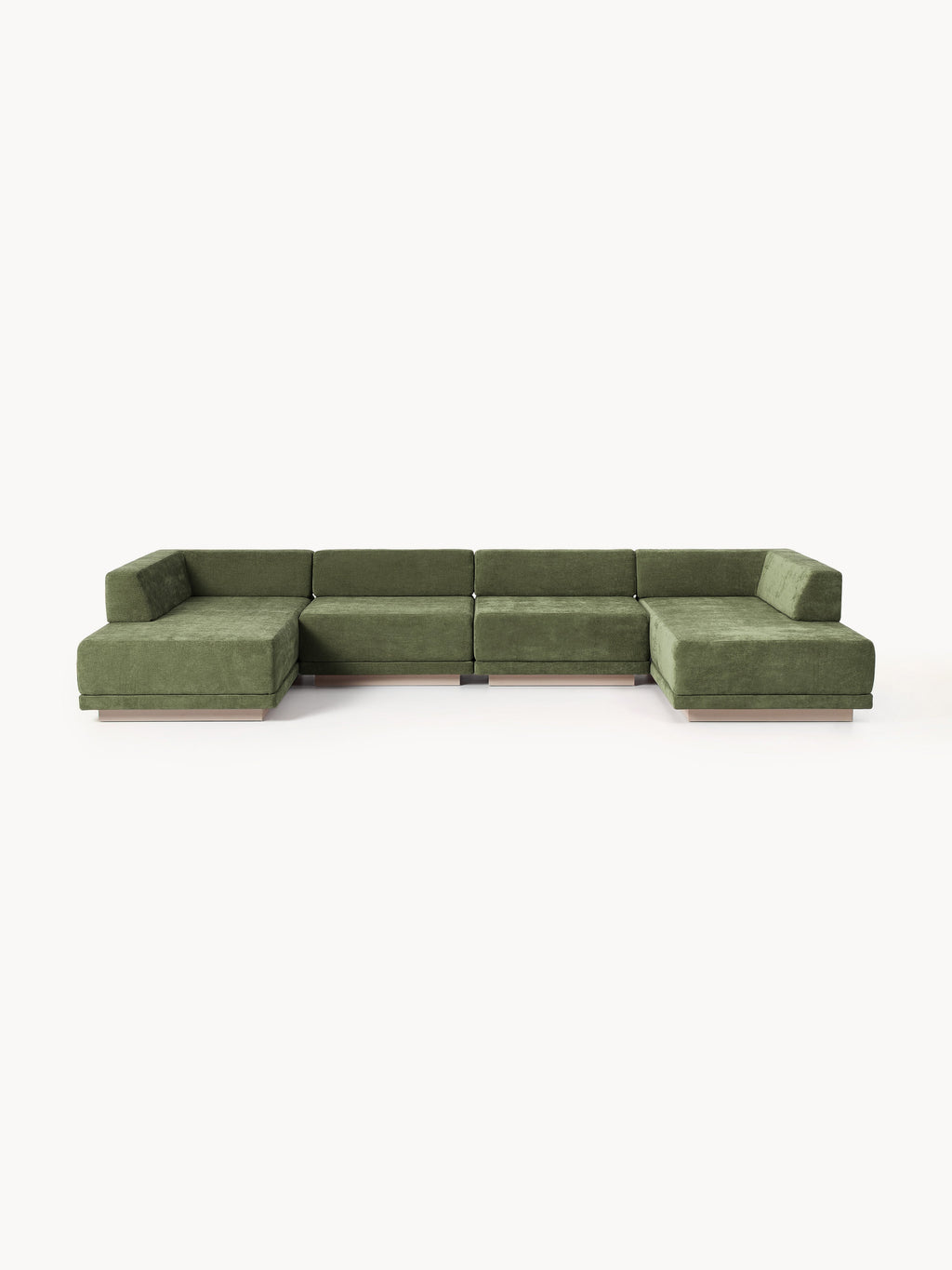 Colin Large Modular Sofa (4-seater) — Khaki