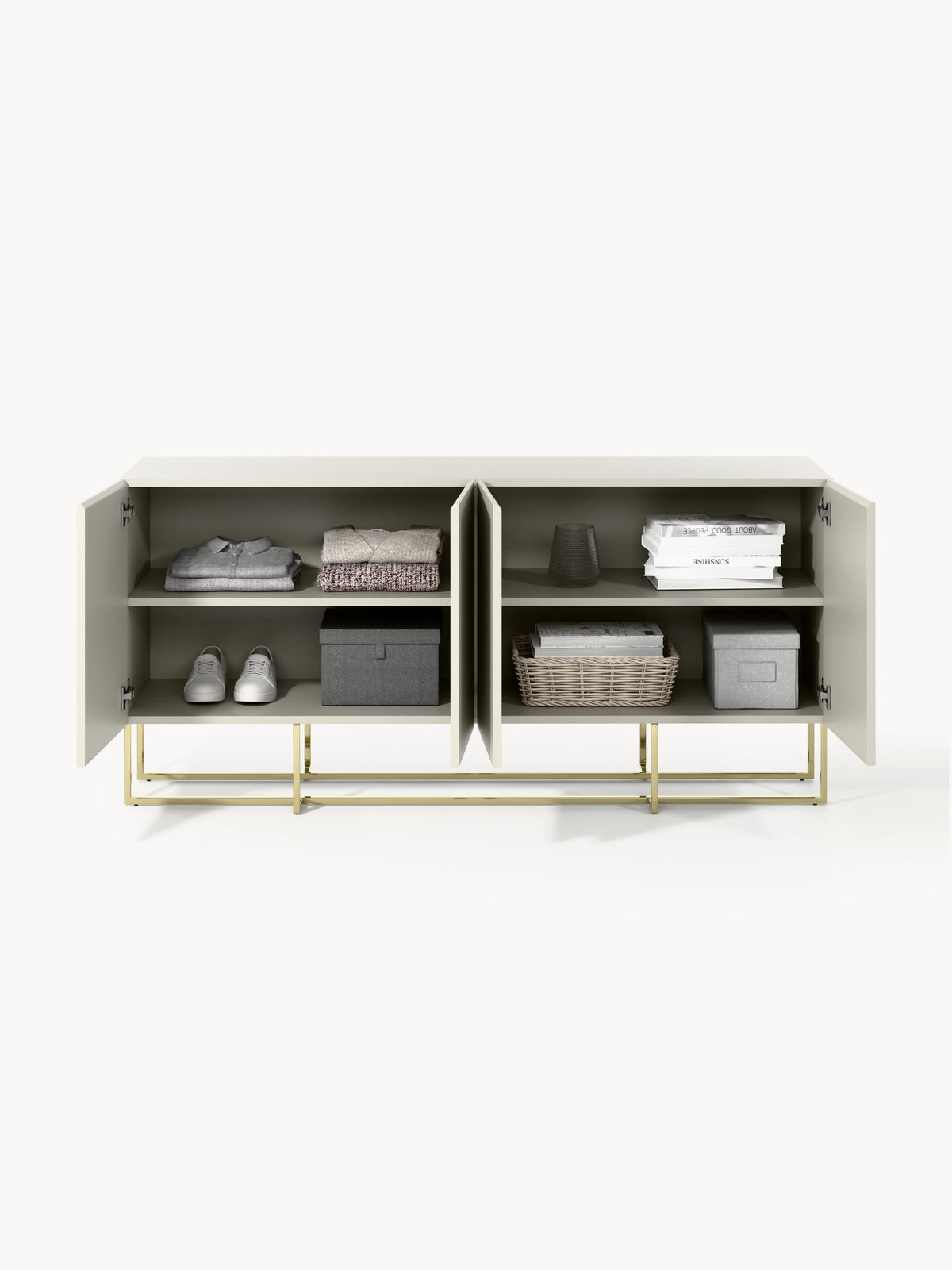 Joe Wooden Sideboard — Light Grey
