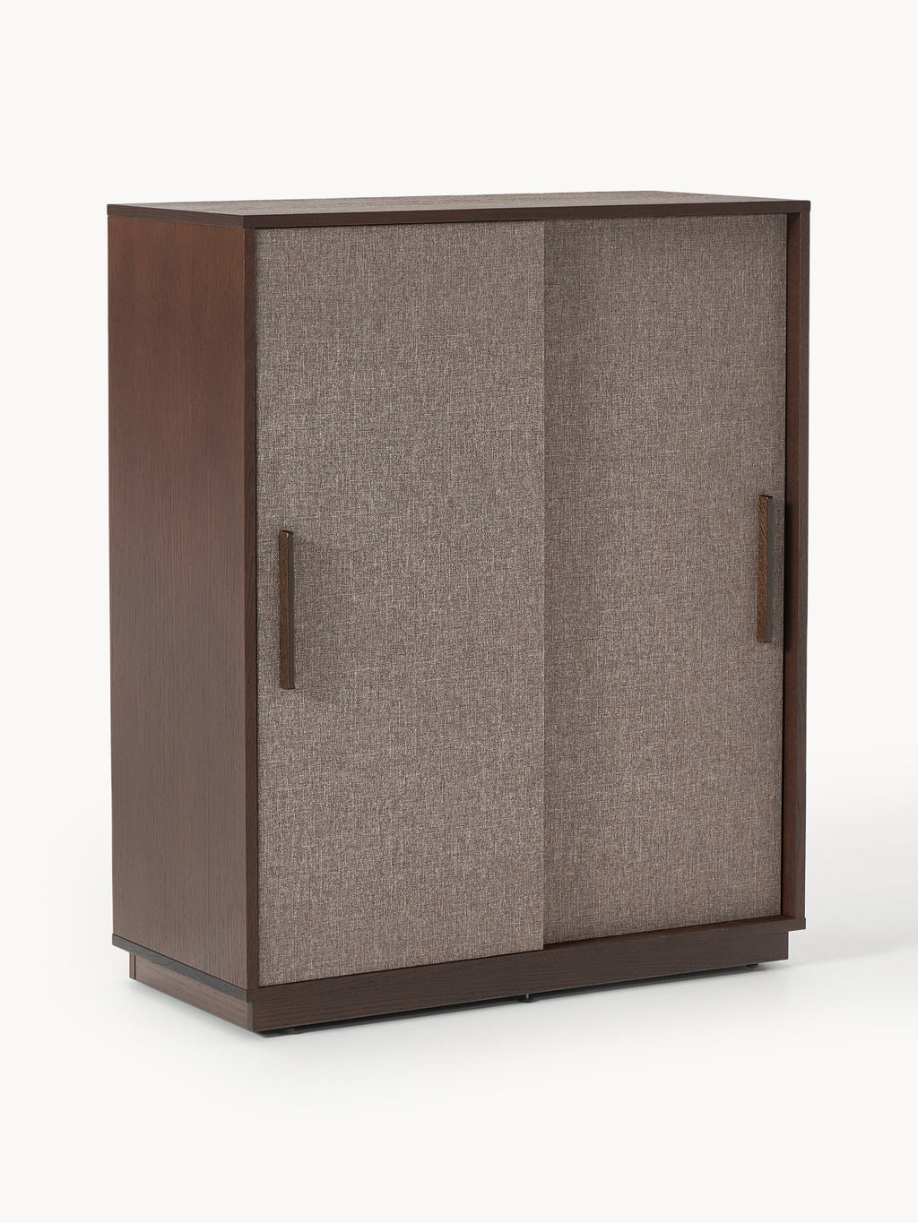 Wisp Wood-Highboard with Upholstered Front — Dark Grey
