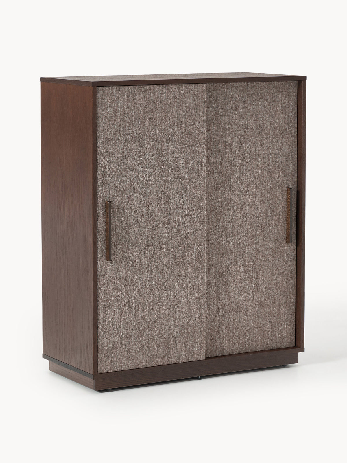 Wisp Wood-Highboard with Upholstered Front — Dark Grey