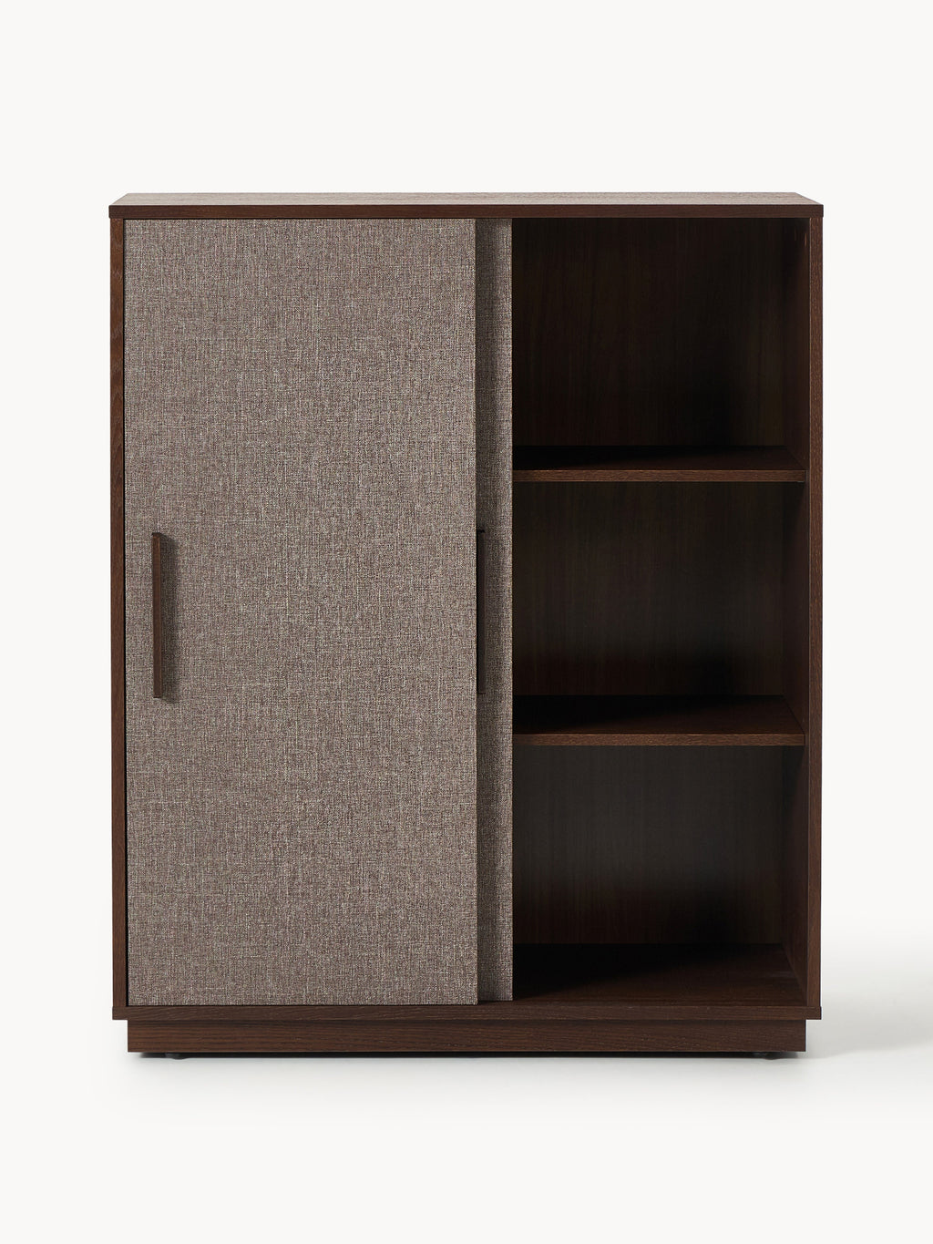 Wisp Wood-Highboard with Upholstered Front — Dark Grey