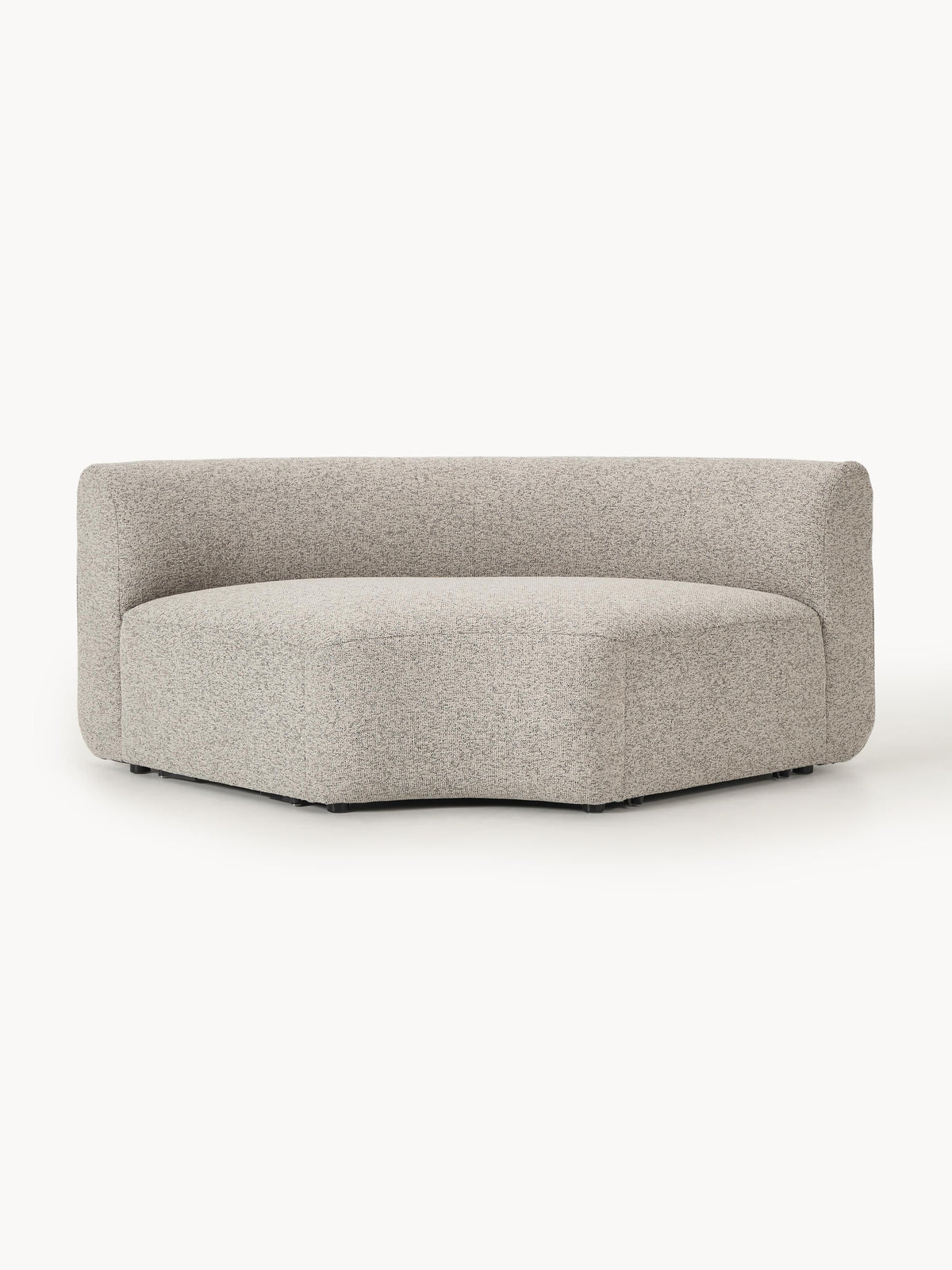 Sofia Round Bouclé Corner Module — Oatmeal
