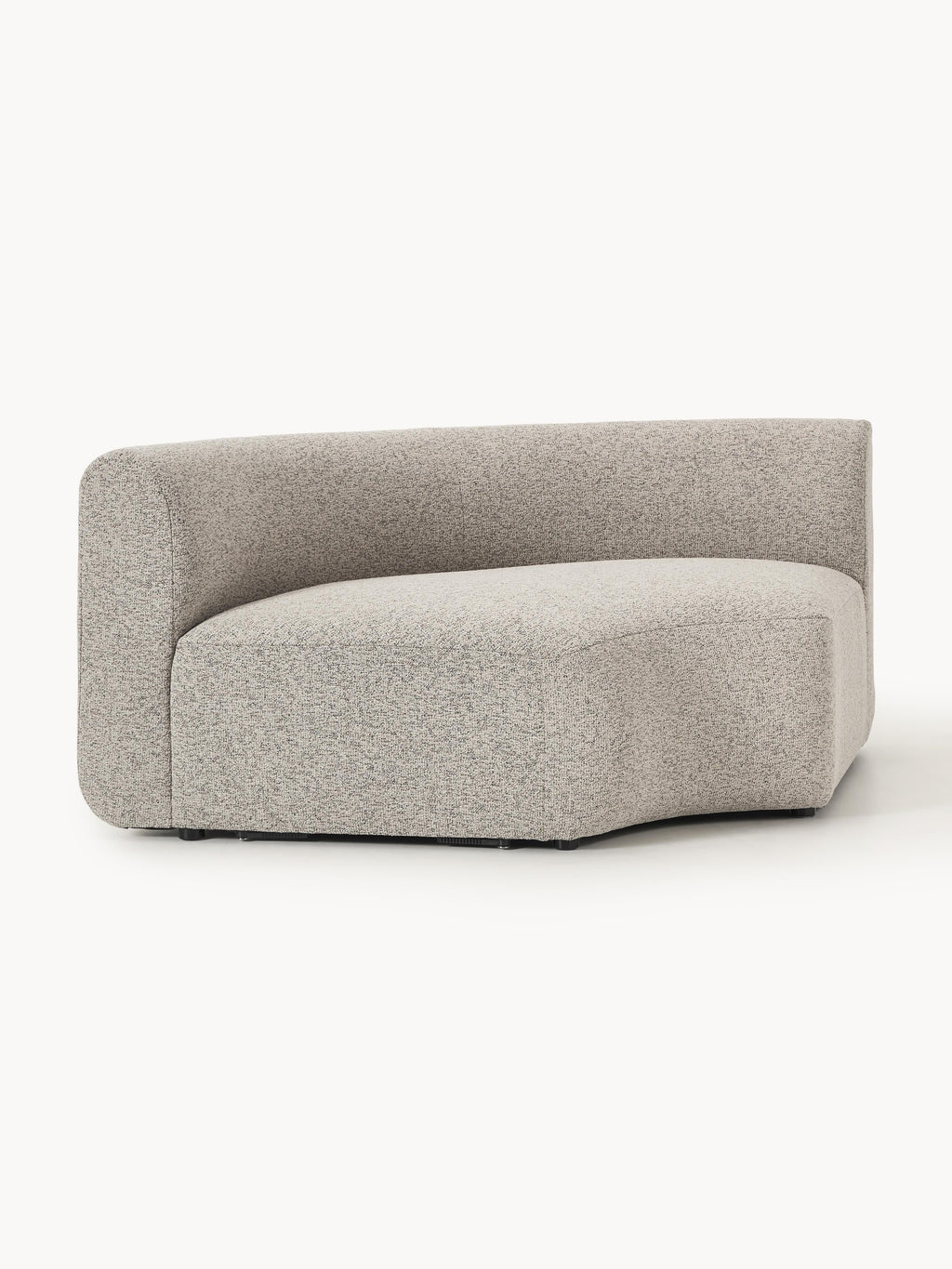 Sofia Round Bouclé Corner Module — Oatmeal