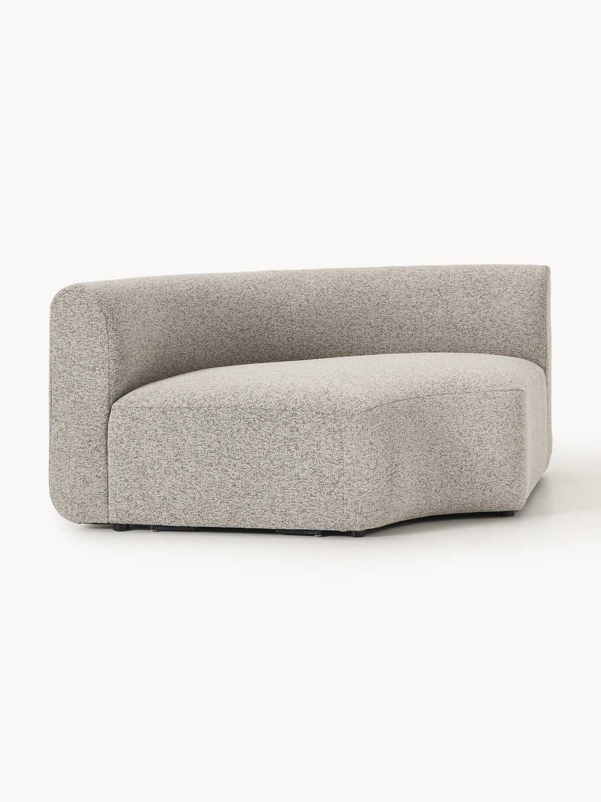 Sofia Round Bouclé Corner Module — Oatmeal