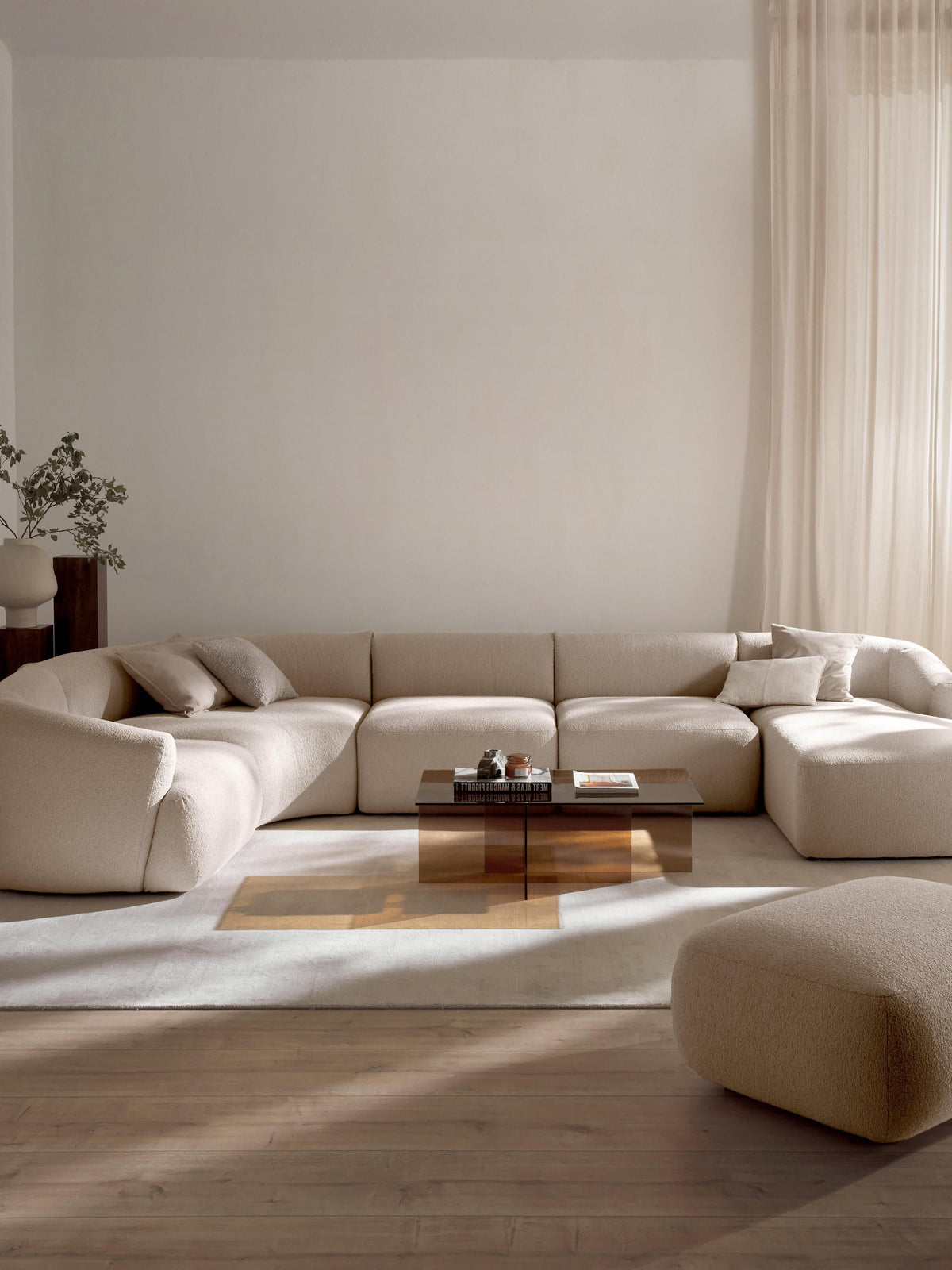 Sofia Modular Bouclé XL Sofa — Ivory