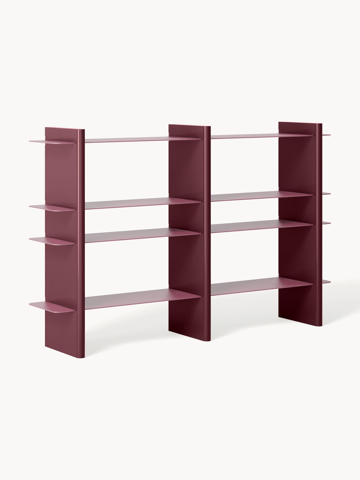 Rami Shelving Unit with Metal Elements — Clay