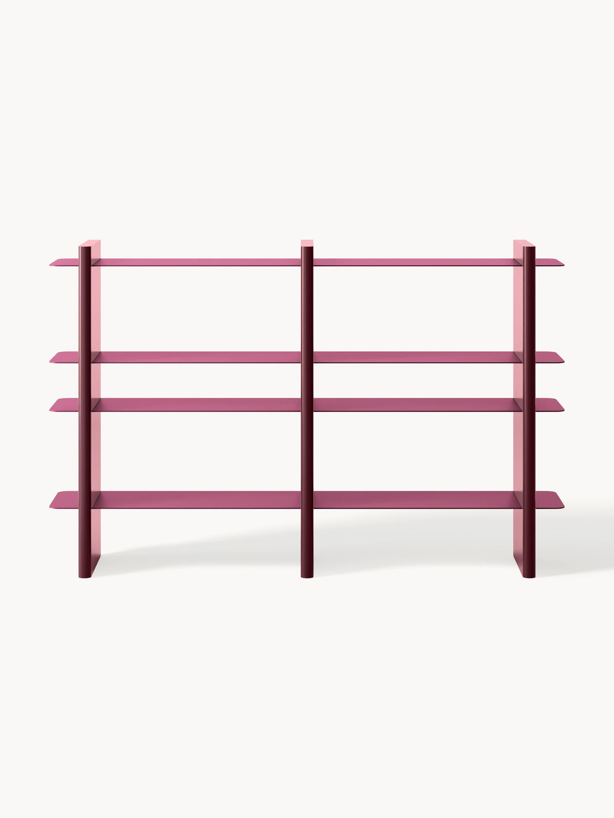 Rami Shelving Unit with Metal Elements — Clay