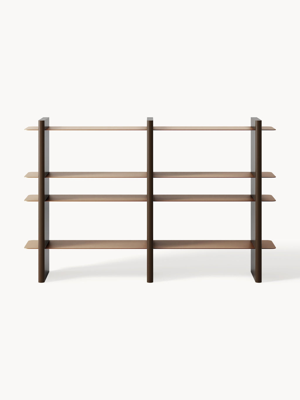 Rami Shelving Unit with Metal Elements — Pebble