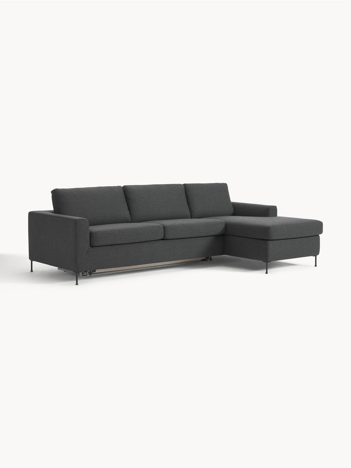 Cucita Sofa Bed (3-seater) with Mattress — Anthracite