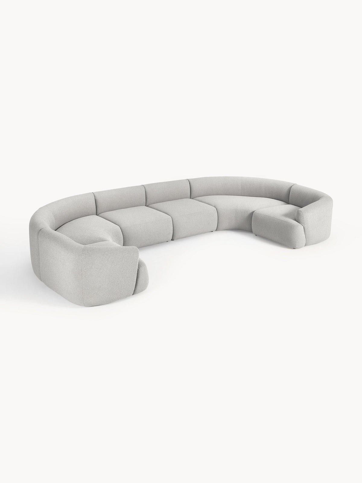 Sofia Modular Bouclé XL Sofa — Mist Grey
