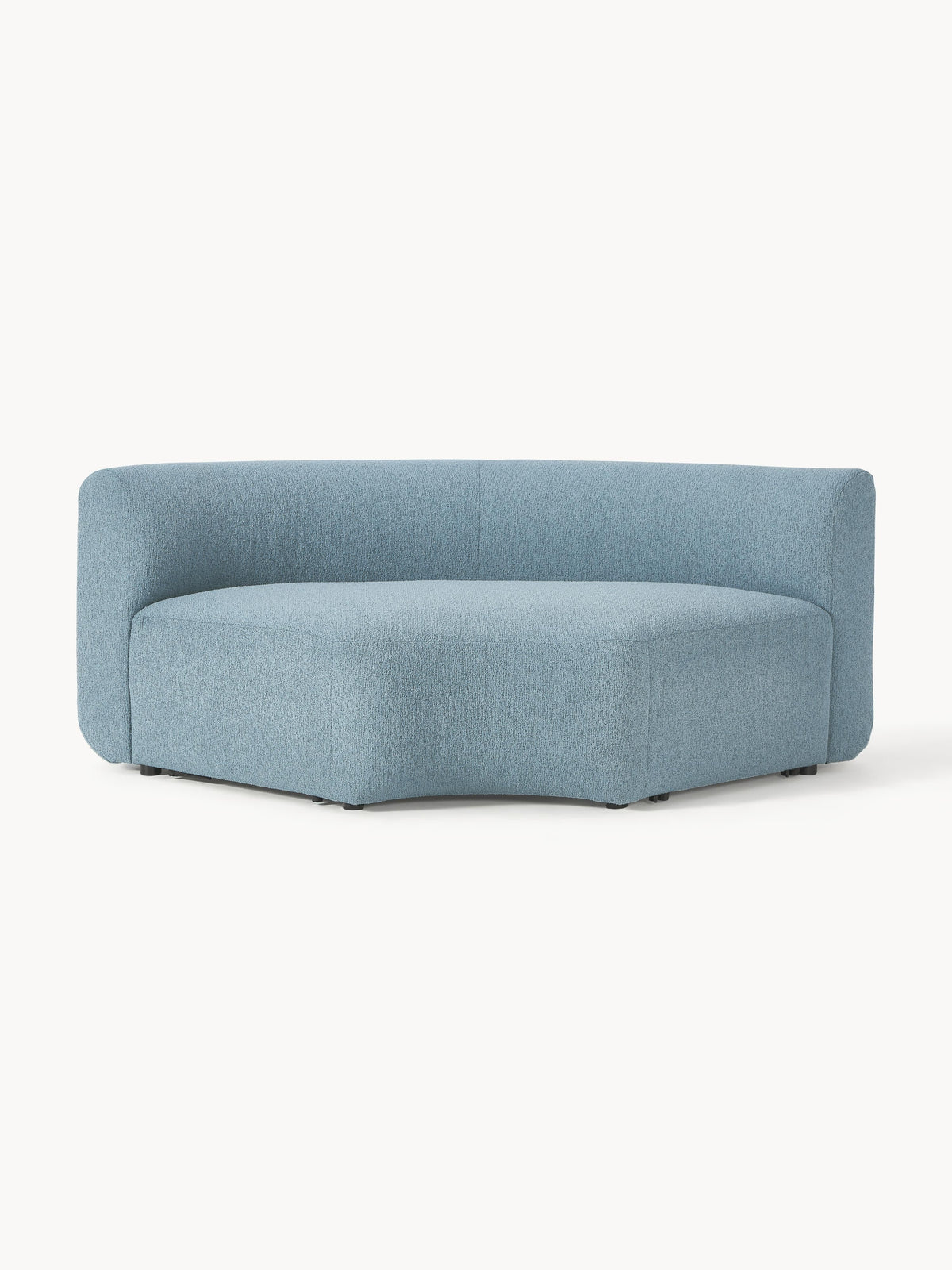 Sofia Round Bouclé Corner Module — Grey