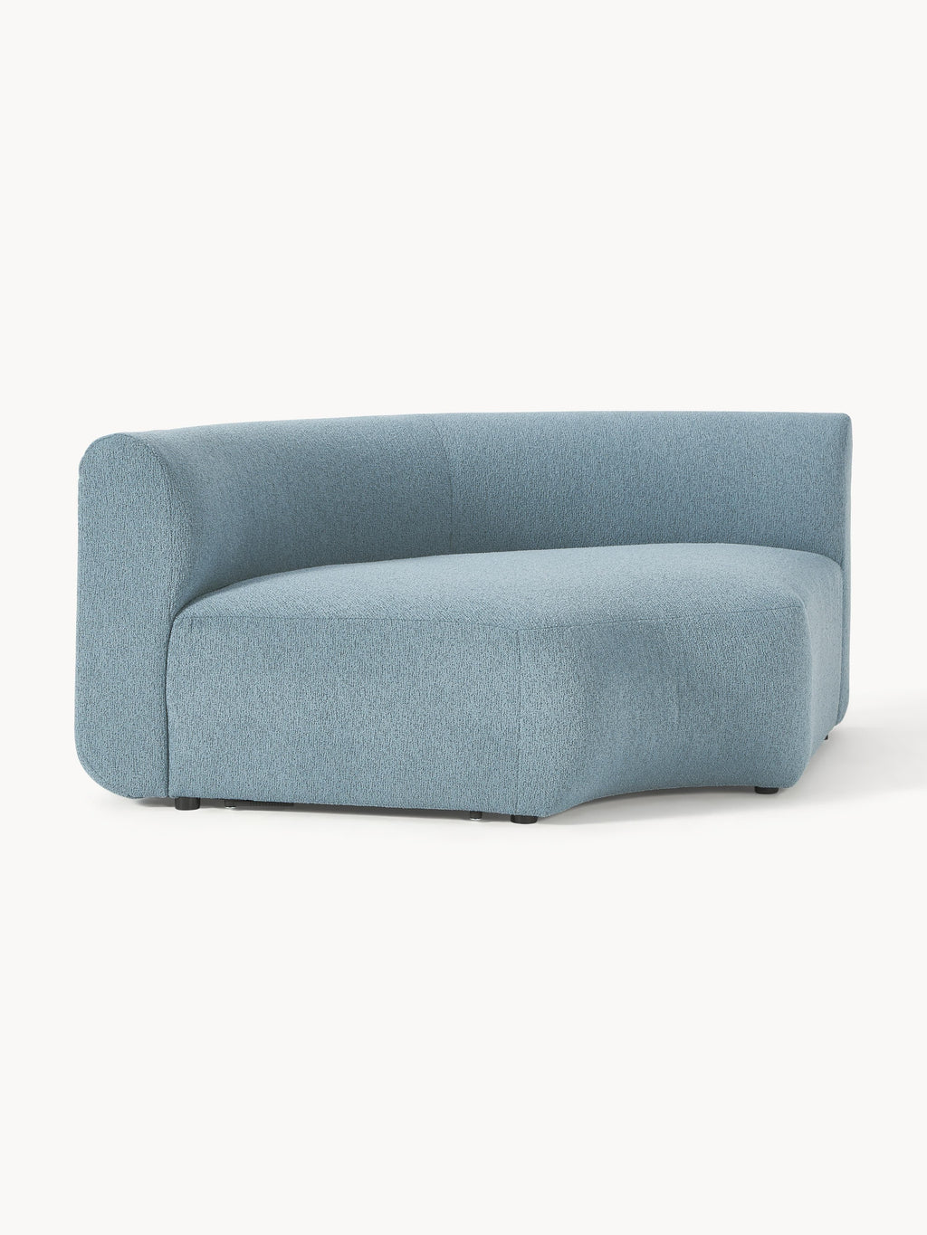Sofia Round Bouclé Corner Module — Grey