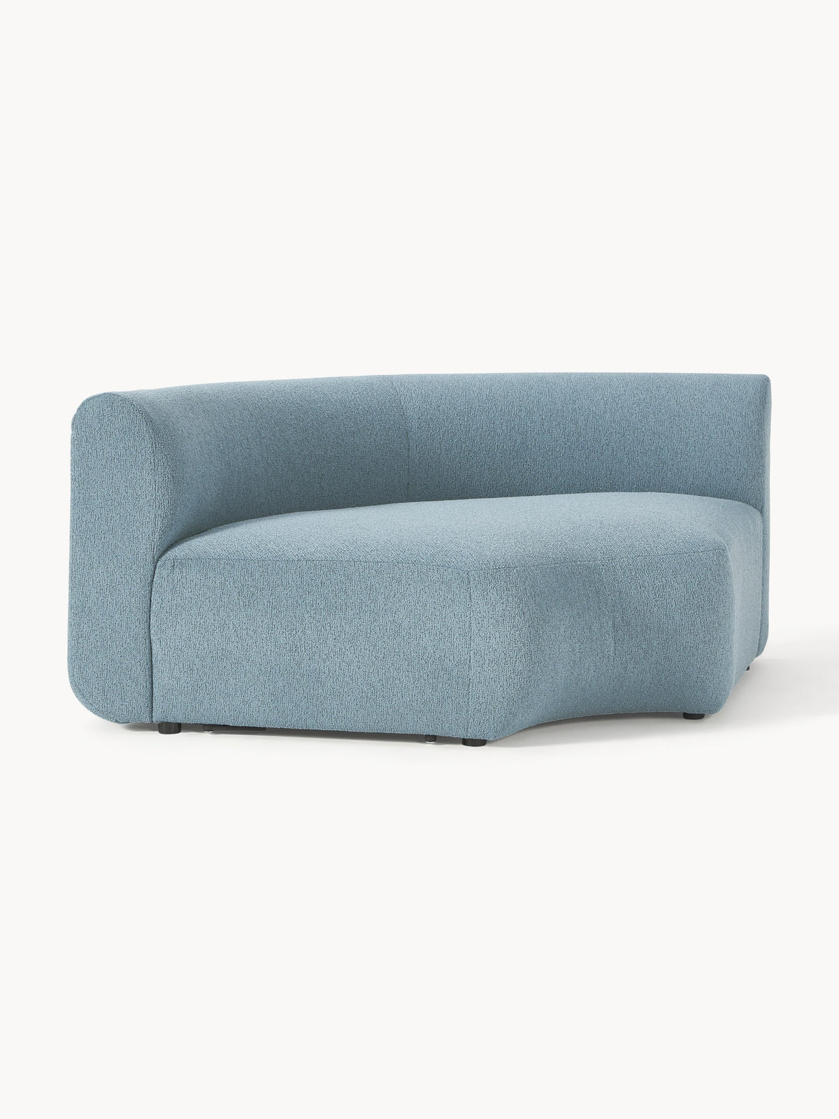 Sofia Round Bouclé Corner Module — Grey