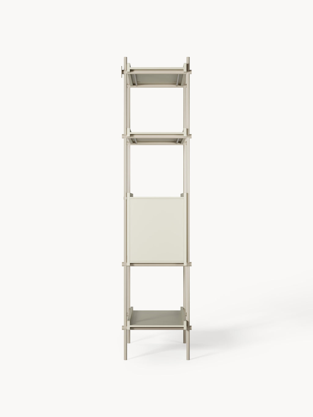 Rio Tall Shelving Unit with Open Storage — Sage