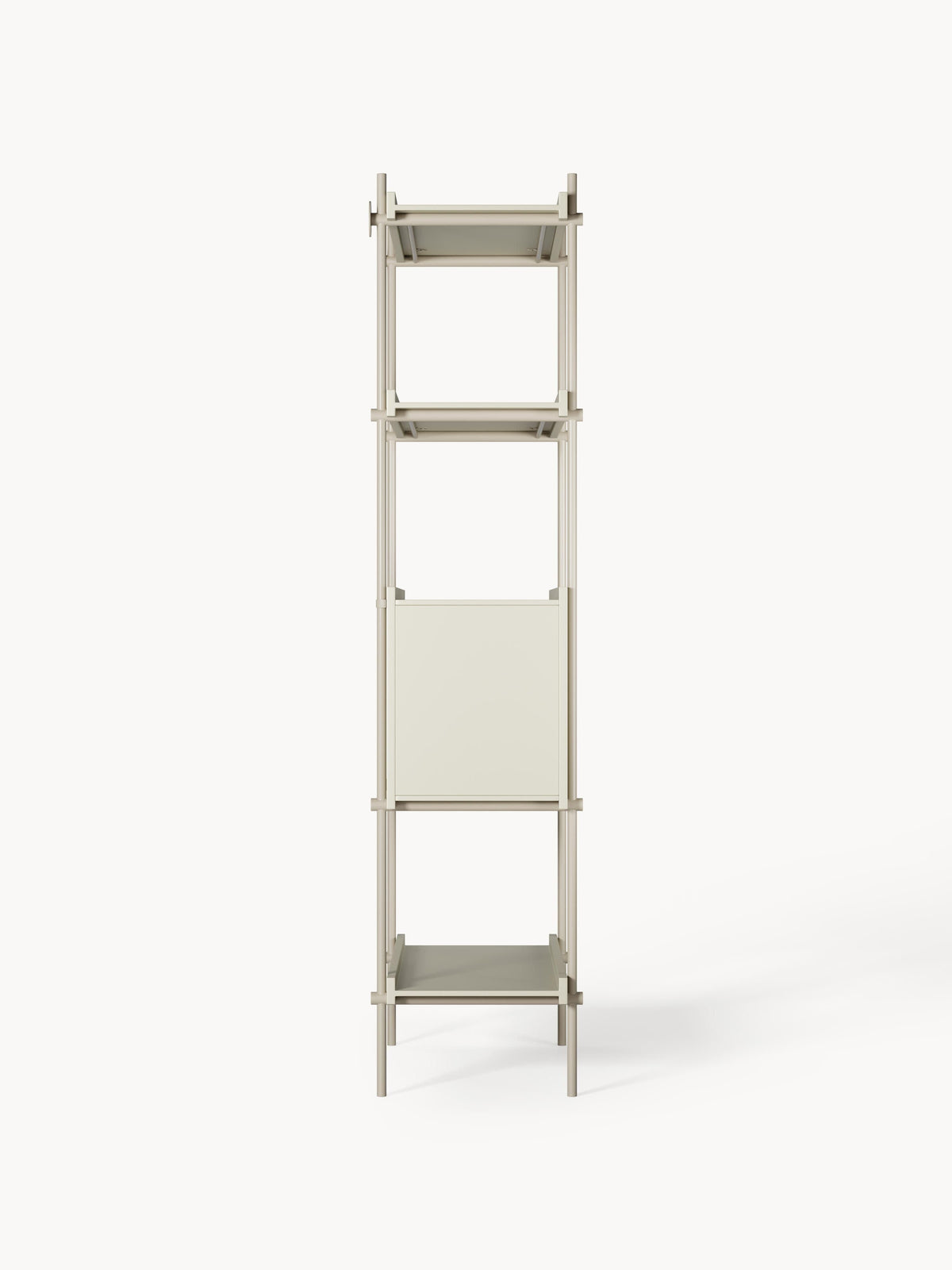 Rio Tall Shelving Unit with Open Storage — Sage