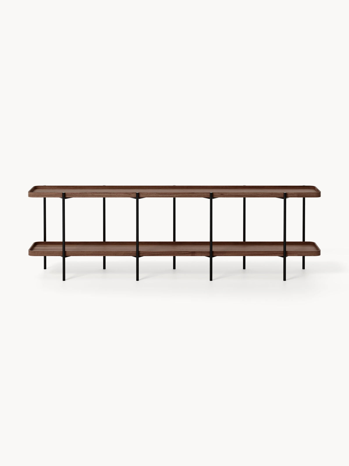 Renee Low Wooden Shelving Unit — Greige