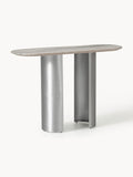 Noam Console Table with Marble Top — Grey