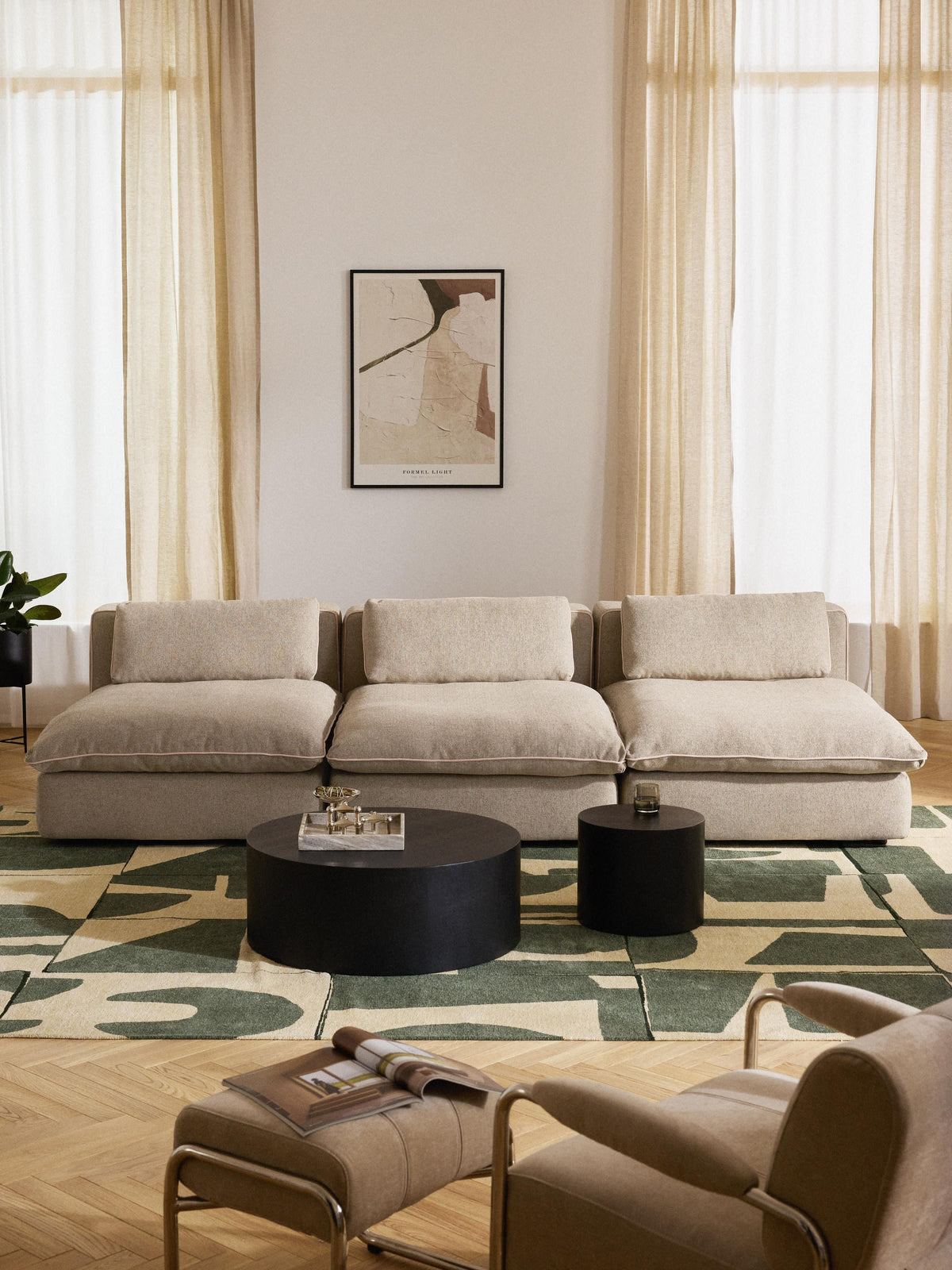 Felix Modular XL Sofa (3-seater) — Oatmeal