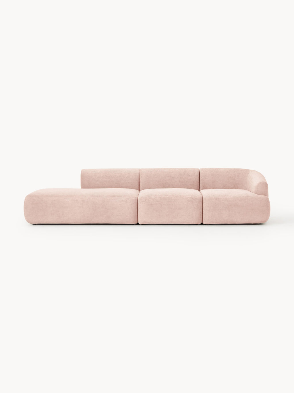 Sofia Modular Ottoman (2-seater) — Blush