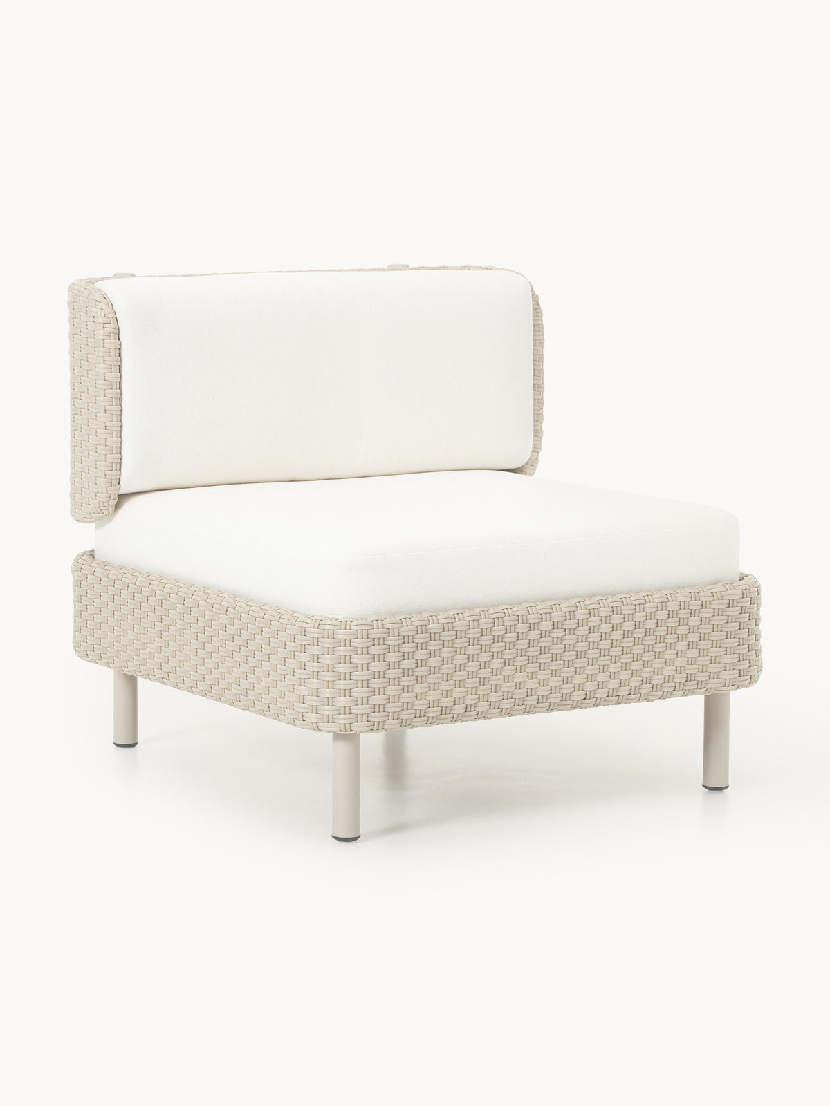 Hani Modular Garden Lounge Chair with Protective Cover — Blush