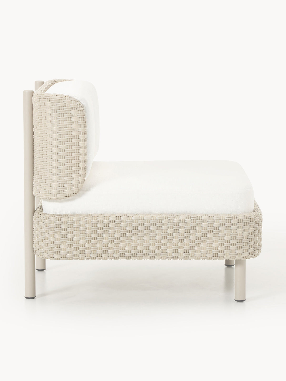 Hani Modular Garden Lounge Chair with Protective Cover — Blush