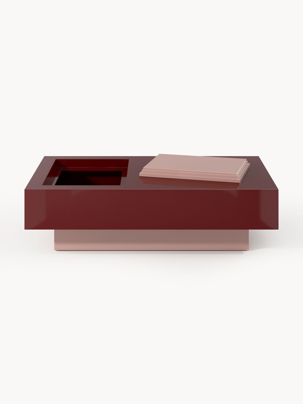 Alessa Coffee Table with Storage, B 120 cm — Dark Grey