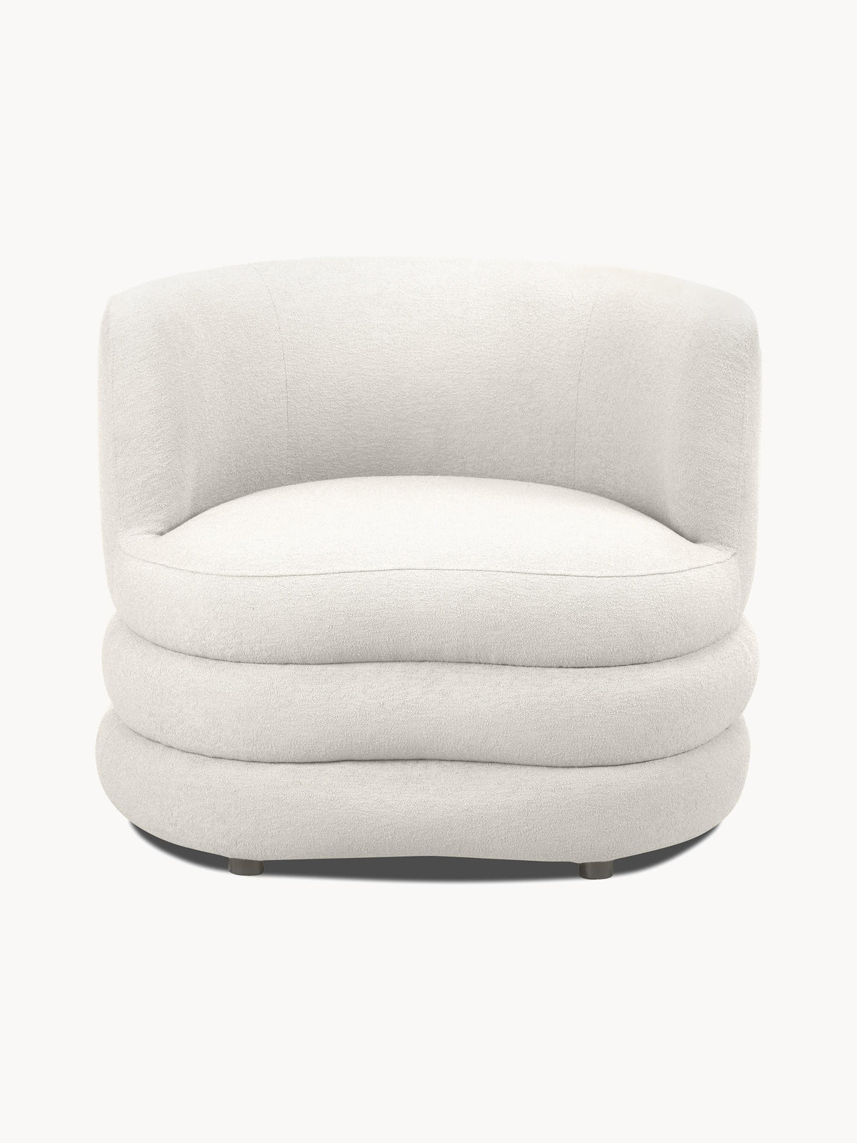 Solomon Designer Bouclé Armchair