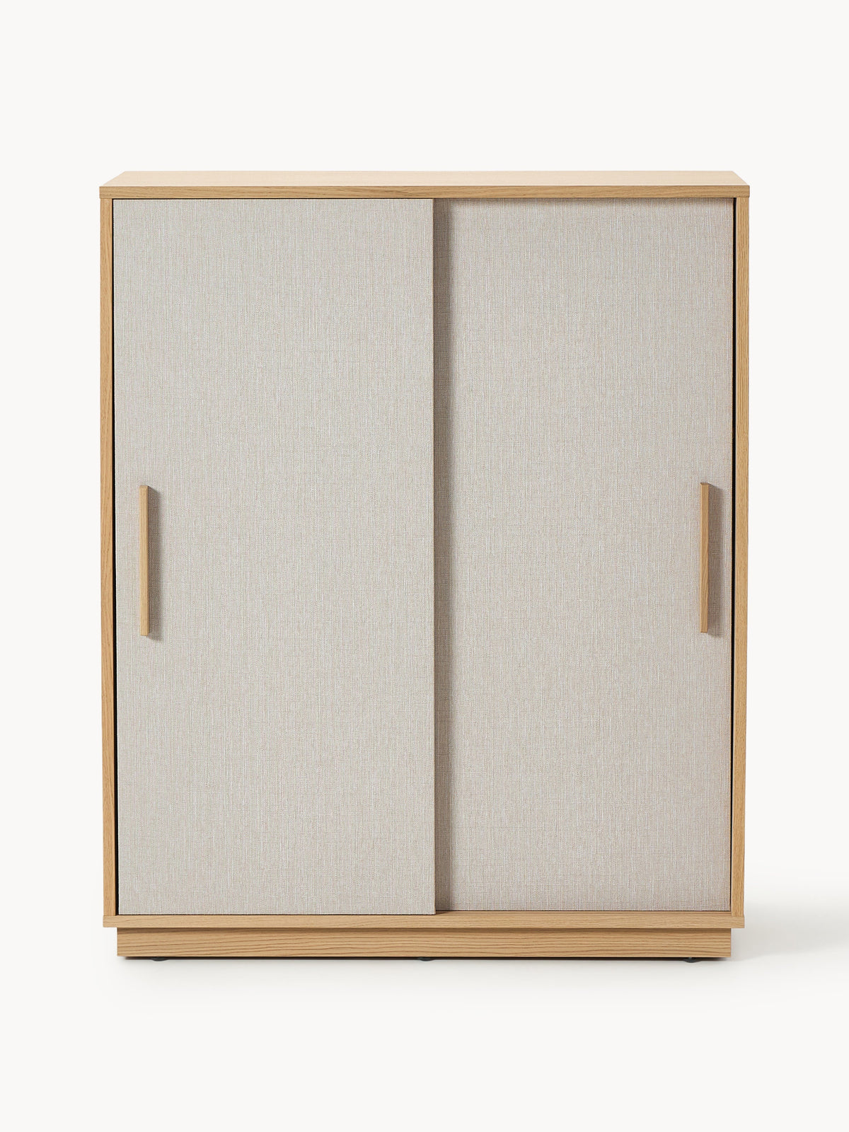 Wisp Wood-Highboard with Upholstered Front — Oatmeal