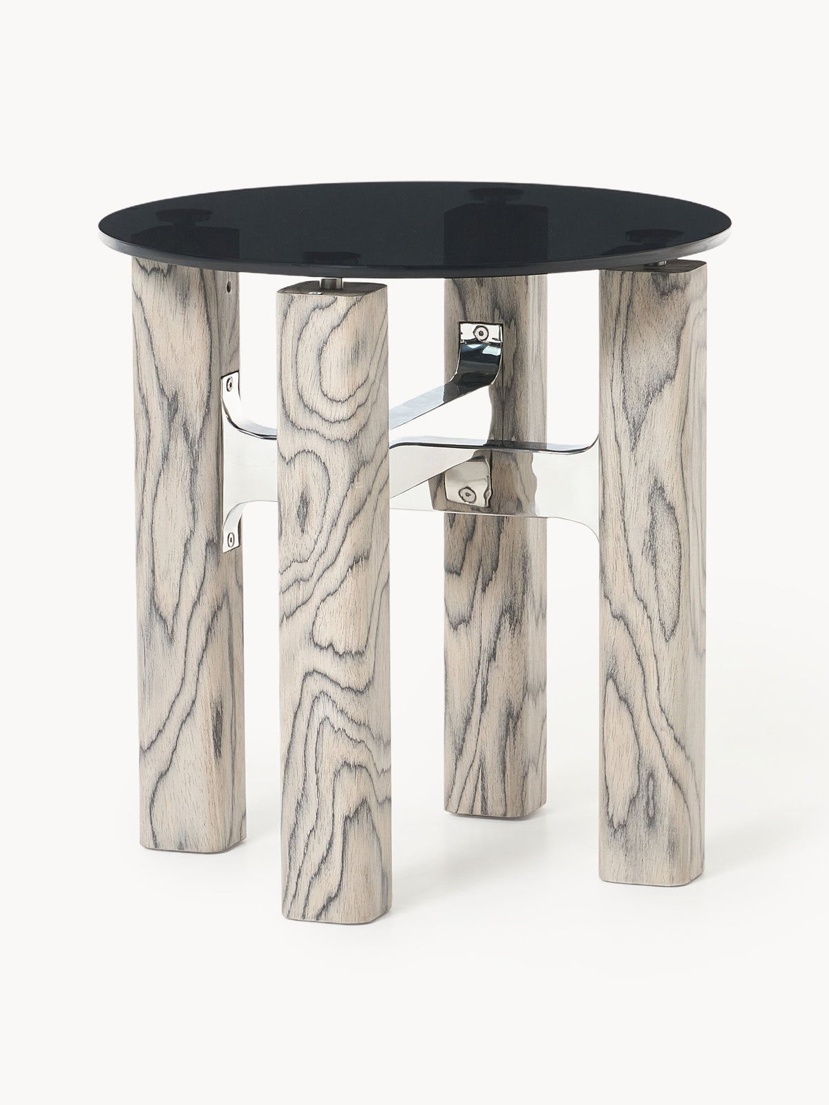 Sam Side Table with Glass Top
