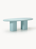 Anaya Indoor & Outdoor Dining Table, in various sizes — Light Blue