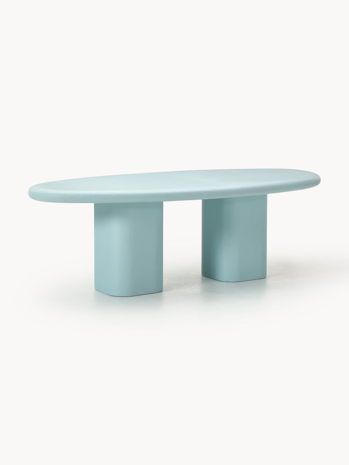 Anaya Indoor & Outdoor Dining Table, in various sizes — Light Blue