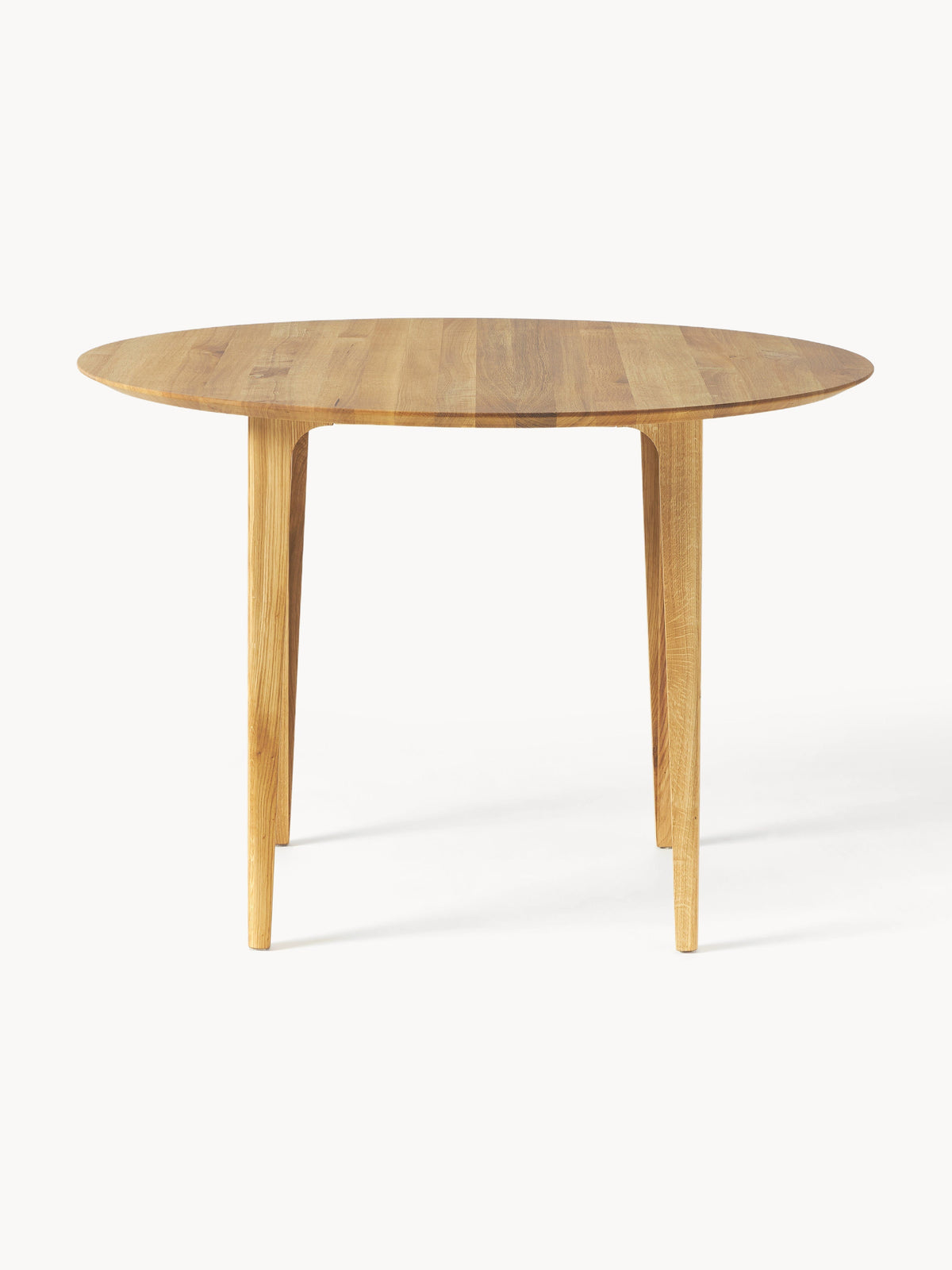 Archie Round Dining Table in Oak, Ø 110 cm — Sand