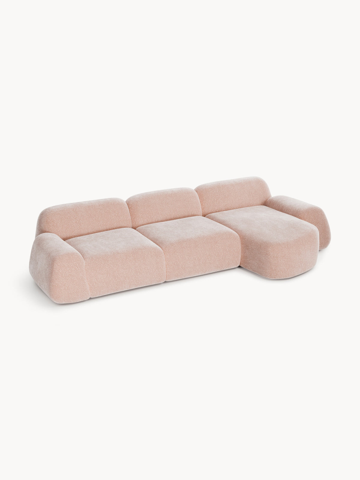 Wolke Modular Teddy-Corner Sofa (4-seater) — Oatmeal